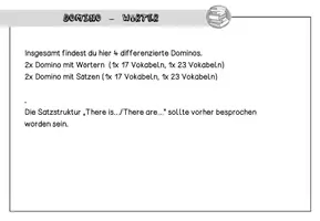 Vorschau - Spiele - Englisch - Domino - school things + Drehscheibe - Seite 2