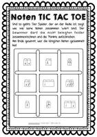 Vorschau - Arbeitsblätter - Musik: Noten TIC TAC TOE - Seite 2