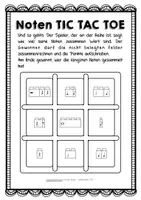 Vorschau - Arbeitsblätter - Musik: Noten TIC TAC TOE - Seite 3