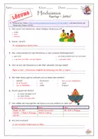 Vorschau - Arbeitsblätter - Fragebogen Arte Doku "Göttlich ~ Hinduismus" inkl. Lösungen - Seite 1