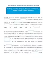 Vorschau - Arbeitsblätter - Lückentext: Werbung. Marketing - Seite 1