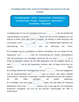 Vorschau - Arbeitsblätter - Lückentext: Arbeitsblatt_Freiwilligenarbeit - Seite 1