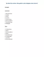 Vorschau - Arbeitsblätter - Lückentext: Berufe: Beruf des Lehrers - Seite 3
