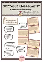 Vorschau - Bildkarten - SOZIALES ENGAGEMENT - Warum ist helfen wichtig? Philosophieren mit Kindern - Deckblatt