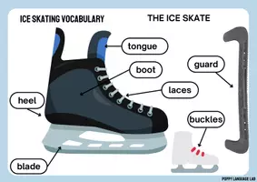 Vista previa - Hojas de trabajo - Ice Skating Vocabulary - a picture dictionary - página 1