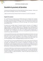 Aperçu - Feuilles d'exercices - Découvrons la province de Barcelone (théorie, exercices et jeux) - Page 1