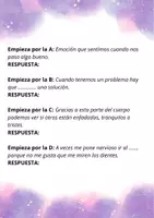 Vista previa - Hojas de trabajo - Pasapalabra de las Emociones y Gestión Emocional - página 1