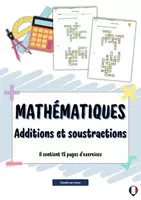 Aperçu - Feuilles d'exercices - Mathématiques (additions et soustractions) - Page de couverture