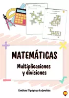 Aperçu - Feuilles d'exercices - Mathématiques : Multiplications et Divisions en Espagnol - Page de couverture