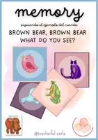 förhandsvisning - Memory game Brown Bear, Brown Bear - försättsblad