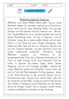 Vorschau - Arbeitsblätter - Wölkchen besucht Spanien - Lesen und Malen (2./3. Klasse) - Deckblatt