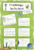 Vorschau - Arbeitsblätter - Heftchen - Frühling (2. Klasse) Freiarbeit - Deckblatt