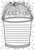 Vorschau - Arbeitsblätter - Neujahrs Bucket List - Ziele und Vorsätze zum Aufschreiben im neuen Jahr - Seite 3