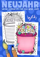 Vorschau - Arbeitsblätter - Neujahrs Bucket List - Ziele und Vorsätze zum Aufschreiben im neuen Jahr - Deckblatt