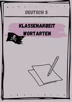 Vorschau - Klassenarbeiten - Klassenarbeit Wortarten (5-6) *inklusive Lösungen - Deckblatt