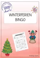 Vorschau - Arbeitsblätter - Winterferien-Bingo - Deckblatt