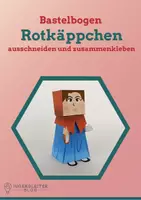 Vorschau - Mal- und Bastelvorlagen - Bastelbogen für Kinder: Rotkäppchen - Deckblatt