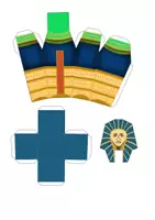 Vorschau - Mal- und Bastelvorlagen - 🏺Bastelbogen für Kinder: Sarkophag - Seite 2