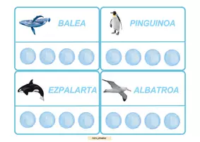 Vista previa - Unidades / Secuencias / Situaciones de Aprendizaje - ANTARTIKA - IDAZKETA eta IRAKURKETA ZENBAT SILABA - página 1