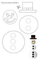 Vorschau - Arbeitsblätter - Schneiden üben mit lustigen Wintermotiven - Seite 1