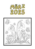 Vorschau - Mal- und Bastelvorlagen - Ausmalkalender 2025 (Malvorlage) - Seite 3