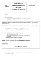 Vorschau - Test - Deutscharbeit Klasse 9 Besuch der alten Dame - Seite 1