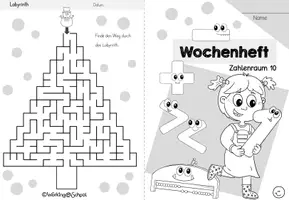 Vorschau - Arbeitsblätter - Wochenheft 2 Mathe (Zahlenraum 10) - Seite 1