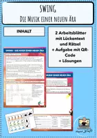 Vorschau - Arbeitsblätter - Swing – Die Musik einer neuen Ära - Deckblatt