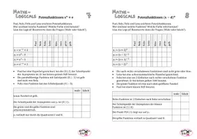 Vorschau - Arbeitsblätter - 10 Logicals zu Potenzfunktionen, mit Lösungen - Seite 3