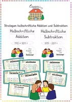 Vorschau - Bildkarten - Halbschriftliche Addition & Subtraktion: Rechenstrategien (Aushang) - Mathe - Kl. 3/4 - Deckblatt