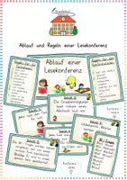 Vorschau - Merkblätter - Lesekonferenz / Leseförderung: Ablauf & Regeln (Classroom Management) - Deutsch - Kl. 3/4 - Deckblatt