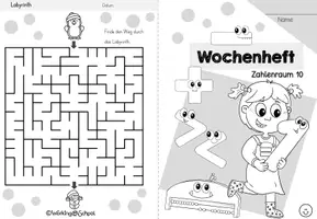 Vorschau - Arbeitsblätter - Wochenheft 3 Mathe (Zahlenraum 10) - Seite 1