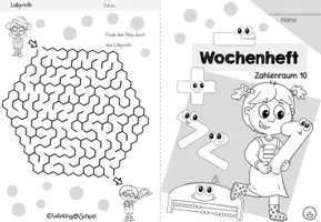 Vorschau - Arbeitsblätter - Wochenheft 4 Mathe (Zahlenraum 10) - Seite 1