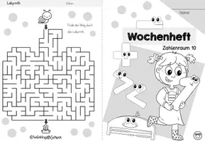 Vorschau - Arbeitsblätter - Wochenheft 9 Mathe (Zahlenraum 10) - Seite 1