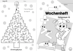 Vorschau - Arbeitsblätter - Wochenheft 16 Mathe (Zahlenraum 10) - Seite 1