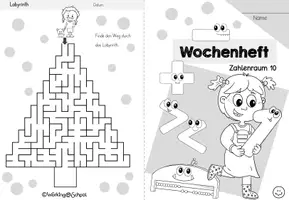 Vorschau - Arbeitsblätter - Wochenheft 19 Mathe (Zahlenraum 10) - Seite 1