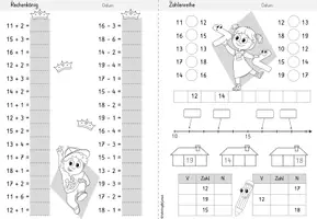 Vorschau - Arbeitsblätter - Wochenheft Mathe 2 (Zahlenraum 20) - Seite 3