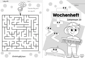 Vorschau - Arbeitsblätter - Wochenheft Mathe 4 (Zahlenraum 20) - Seite 1