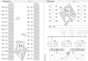 Vorschau - Arbeitsblätter - Wochenheft Mathe 4 (Zahlenraum 20) - Seite 3