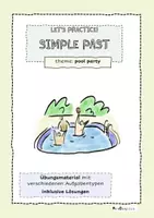 Vorschau - Arbeitsblätter - Übungsmaterial simple past - pool party - Deckblatt