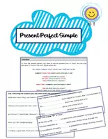Vorschau - Arbeitsblätter - Present Perfect Explanation, Exercises and Solutions - Deckblatt
