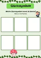 Vorschau - Arbeitsblätter - Glückssymbole Neujahr (Klasse 1-4): ABs, Malvorlagen & Merk es dir! - Seite 3