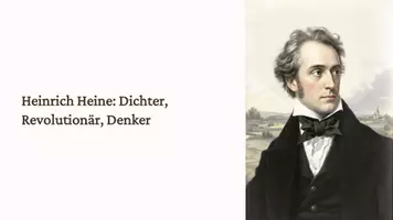 Vorschau - Fördermaterial/Inklusion - Heinrich Heine – Revolutionärer Dichter und Kritiker seiner Zeit - Präsentation - Deckblatt