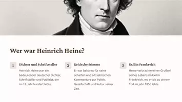 Vorschau - Fördermaterial/Inklusion - Heinrich Heine – Revolutionärer Dichter und Kritiker seiner Zeit - Präsentation - Seite 2