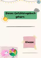 Vorschau - Mal- und Bastelvorlagen - Gefühlstagebuch (klassenübergreifend) - Seite 1
