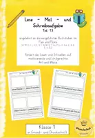 Vorschau - Arbeitsblätter - Lies, male und schreibe! (Kl. 1) Teil 13 "Eu/eu" - passend zu Flex und Flora - Deckblatt