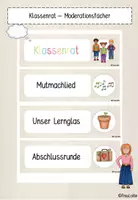 Vorschau - Bildkarten - Klassenrat Moderationsfächer - Deckblatt