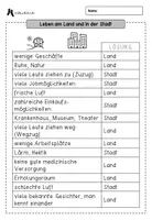 Vorschau - Arbeitsblätter - Stadt oder Land Arbeitsblatt - Seite 2