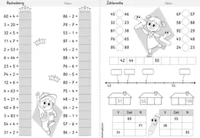 Vorschau - Arbeitsblätter - Zahlenraum 100 | Mathe | Klasse 2 | Wochenheft 2 - Seite 3