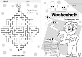 Vorschau - Arbeitsblätter - Wochenheft Mathe 3 (Zahlenraum 100) - Seite 2